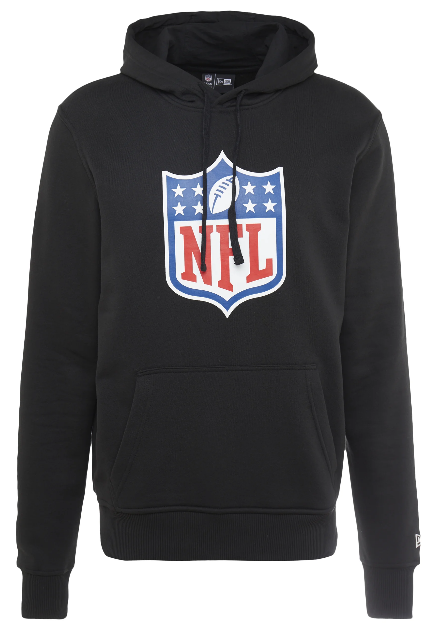 Men's New Era Black Football Pullover Hoodie